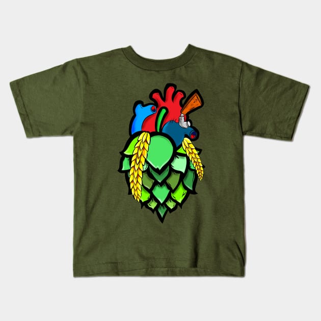 Hop of my Heart Kids T-Shirt by CraftOrDie